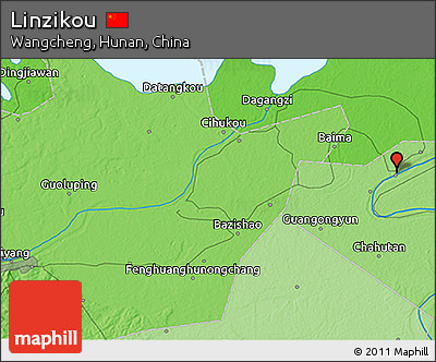 Political 3D Map of Linzikou