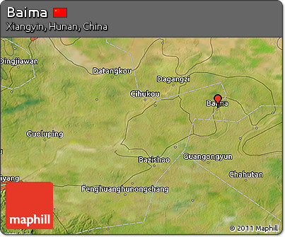 Satellite 3D Map of Baima