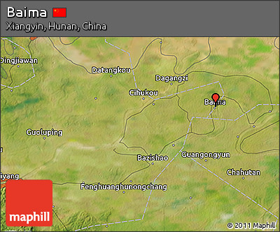 Satellite 3D Map of Baima
