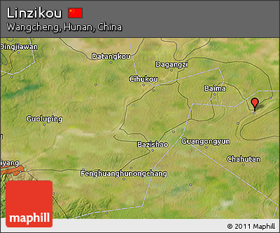 Satellite 3D Map of Linzikou
