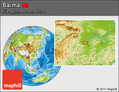 Physical Location Map of Baima