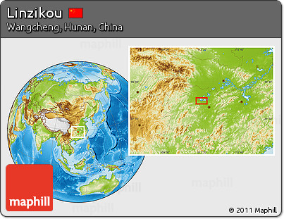 Physical Location Map of Linzikou