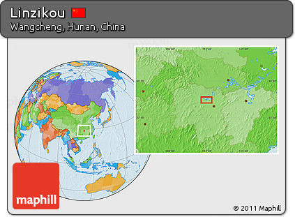 Political Location Map of Linzikou