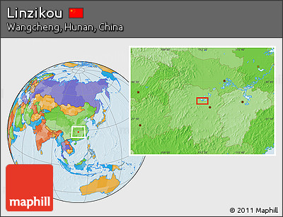 Political Location Map of Linzikou