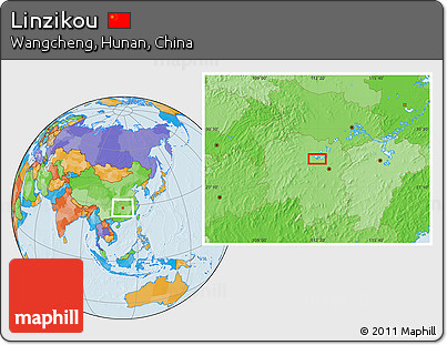 Political Location Map of Linzikou
