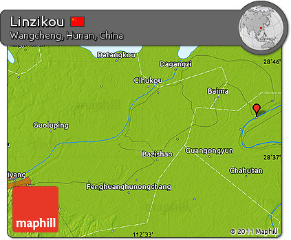 Physical Map of Linzikou