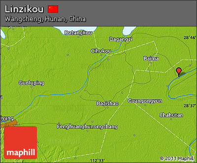 Physical Map of Linzikou