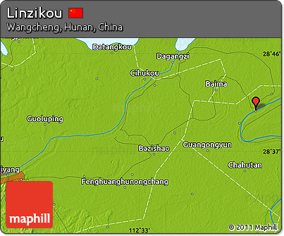 Physical Map of Linzikou
