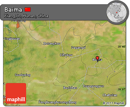 Satellite Map of Baima