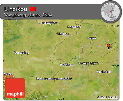 Satellite Map of Linzikou
