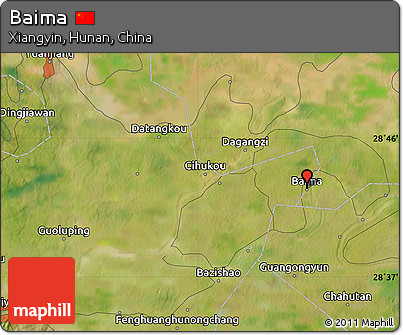 Satellite Map of Baima