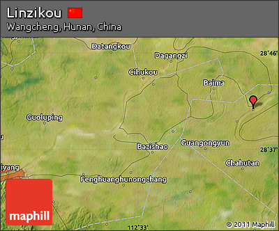 Satellite Map of Linzikou