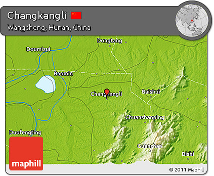 Physical 3D Map of Changkangli