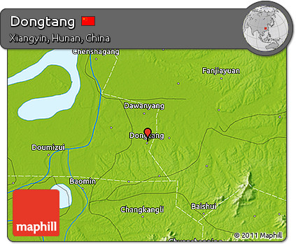 Physical 3D Map of Dongtang