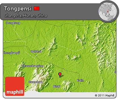 Physical 3D Map of Tongpensi