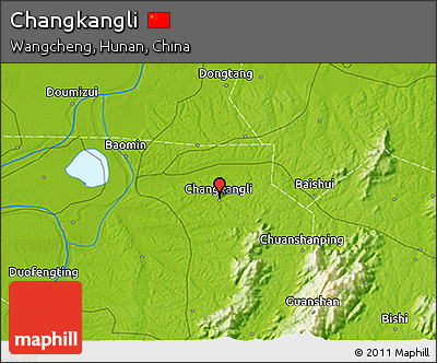 Physical 3D Map of Changkangli