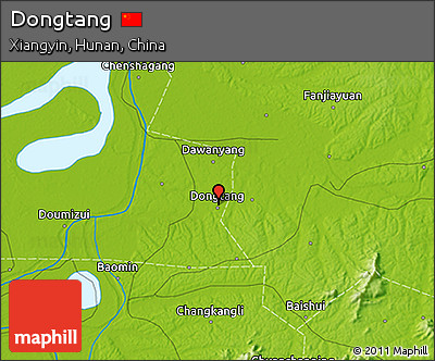 Physical 3D Map of Dongtang