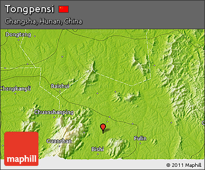 Physical 3D Map of Tongpensi