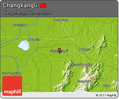 Physical 3D Map of Changkangli