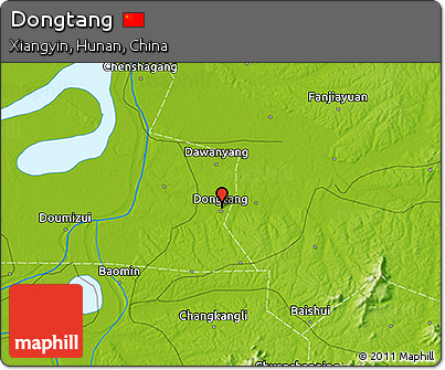 Physical 3D Map of Dongtang