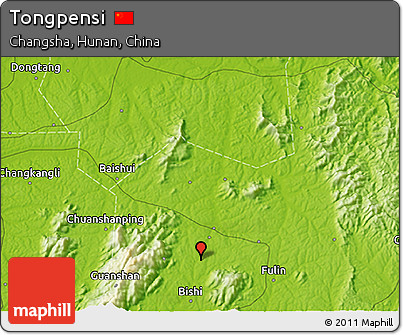 Physical 3D Map of Tongpensi