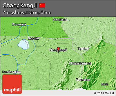 Political 3D Map of Changkangli