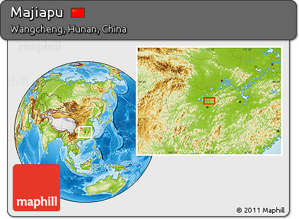 Physical Location Map of Majiapu