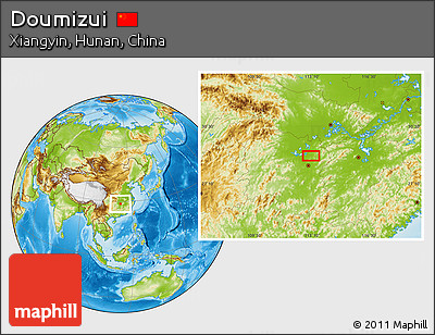 Physical Location Map of Doumizui