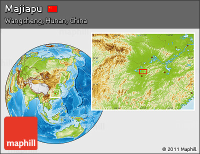 Physical Location Map of Majiapu