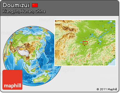 Physical Location Map of Doumizui