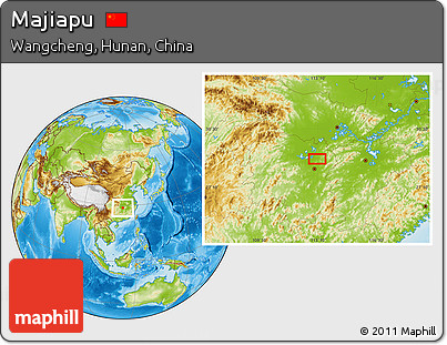 Physical Location Map of Majiapu
