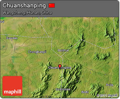 Satellite Map of Chuanshanping
