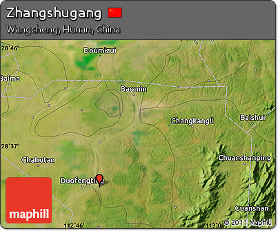 Satellite Map of Zhangshugang
