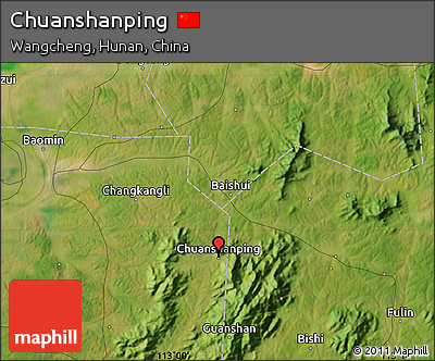 Satellite Map of Chuanshanping