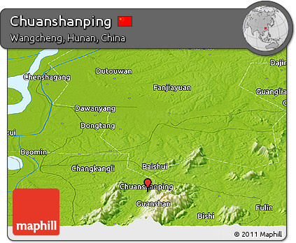 Physical Panoramic Map of Chuanshanping