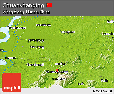 Physical Panoramic Map of Chuanshanping