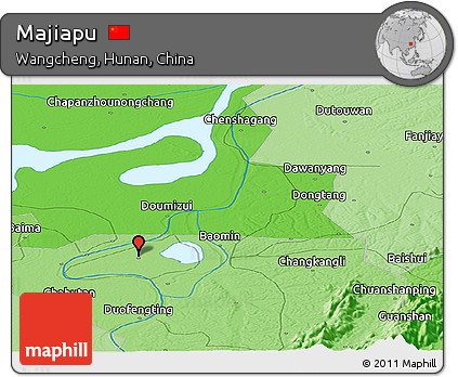Political Panoramic Map of Majiapu