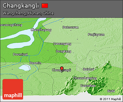Political Panoramic Map of Changkangli