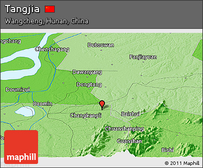Political Panoramic Map of Tangjia