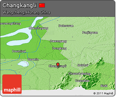 Political Panoramic Map of Changkangli
