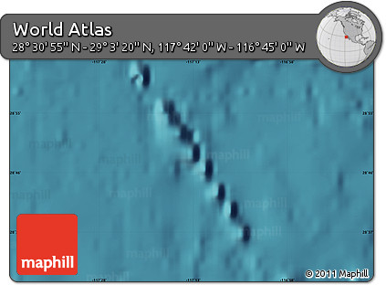 Satellite Map of the Area around 28° 47' 8" N, 117° 13' 29" W