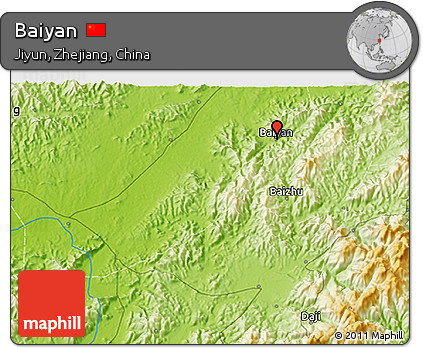 Physical 3D Map of Baiyan