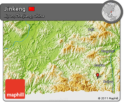 Physical 3D Map of Jinkeng