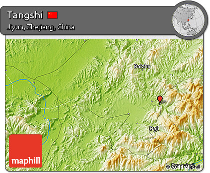 Physical 3D Map of Tangshi