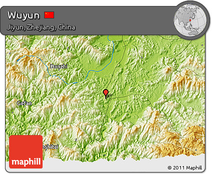 Physical 3D Map of Wuyun