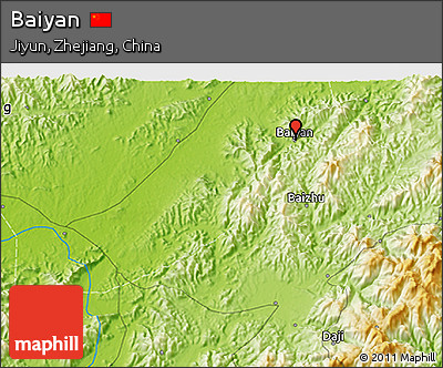 Physical 3D Map of Baiyan