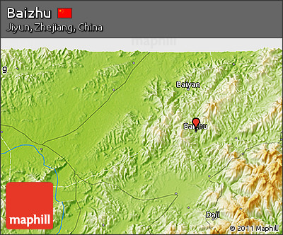 Physical 3D Map of Baizhu