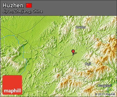 Physical 3D Map of Huzhen