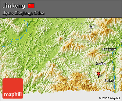 Physical 3D Map of Jinkeng