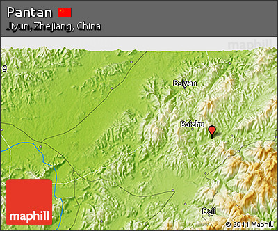 Physical 3D Map of Pantan